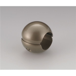 10個セット 階段手すり滑り止め 『どこでもグリップ』ボール形 亜鉛合金 直径32mm アンバー シロクマ 日本製