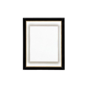 (業務用セット) 葬儀用写真額縁ハチマル 黒線 フ-S-20 5セット