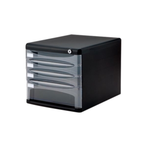 (業務用セット)ナカバヤシ セキュリティ デスクトップケース 書類ケース4段 A4-K4D 2セット