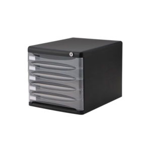 (業務用セット) セキュリティデスクトップケース5段 A4-K5D 2セット