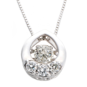 ダイヤモンド ネックレス K18 ゴールド 0.2ct ダンシングストーン ダイヤモンドスウィングネックレス 雫モチーフ 揺れる ダイヤ ペンダント 鑑別カード付き