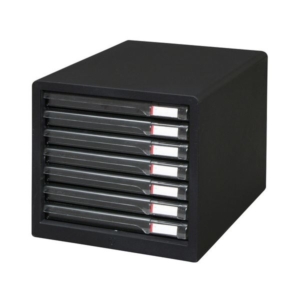 (まとめ) アイリスオーヤマ レターケース A4 スリム7段 -7SRダーク 1台 2セット