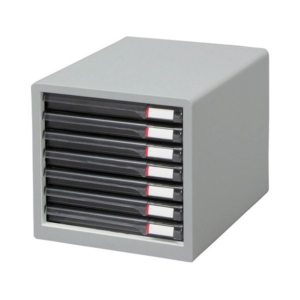 （まとめ） アイリスオーヤマ レターケース A4 スリム7段 -7SRライト 1台 2セット