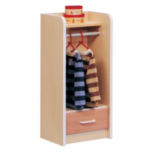 衣類収納 奥行34cm 引き出し収納付 日本製 木製 子供部屋家具 ANJU あんじゅキッズロッカー 完成品 開梱設置 代引不可