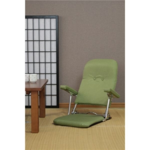 和風折りたたみ肘付き座椅子 （いこい） 代引不可