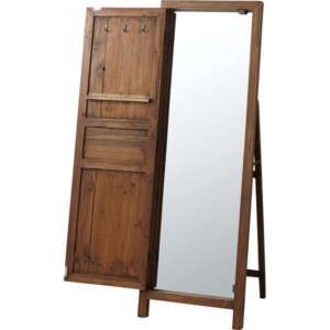 スタンドミラー 全身姿見鏡 木製 3mm飛散防止ミラー ドアミラー ソーレ ベッドルーム 寝室 玄関 リビング 店舗