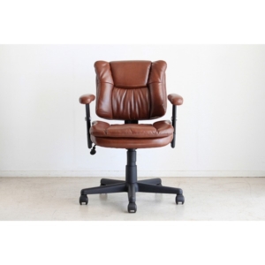 昇降式 オフィスチェア/デスクチェア キャスター 肘付き 『バナー』 会社 書斎 組立品 代引不可