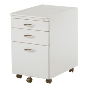 サイドチェスト 袖机 mm 3段 ライト ロック機能 キャスター付き スチール インキャビネット 在宅ワーク 子供部屋 代引不可