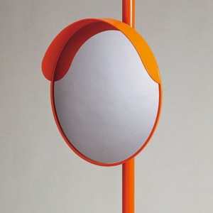 小型カーブミラー 丸30 ポールタイプ 代引不可