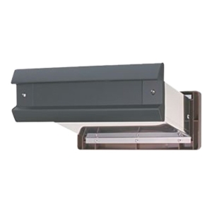 No.2000ポスト ヨコ型 内フタ付気密型 大壁 黒 0001-05817