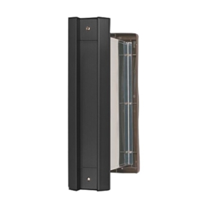 No.2000ポスト タテ型 内フタ付気密型 大壁 黒 0001-05837