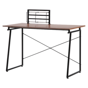 パソコンデスク 学習机 約幅120cm ブックスタンド付き スチールフレーム SART 在宅ワーク リビング 子供部屋 代引不可