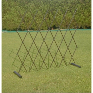 伸縮式 簡易フェンス(仕切り/柵/ゲート) 使用可能 スチール 日本製 防犯 事故防止 園芸 ガーデニング用品