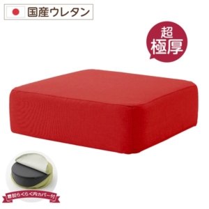 極厚 低反発クッション/インテリア雑貨 スクエアタイプ 洗えるカバー 日本製ウレタン使用 『Pastel』 代引不可