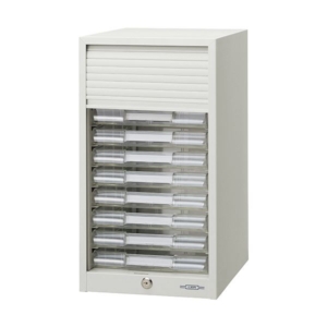 ライオン事務器シャッター扉付レターケース A4タテ 10段 ライト No.1310PT 1台