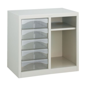 TRUCO レターケースA4型・棚付コンビ 深型引出し5個 A4-W205T 1台