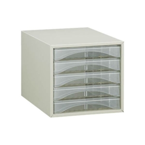 TRUCO レターケースA4型・浅型タイプ 5段 A4-S5P 1台