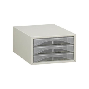 TRUSCO レターケースA4型・浅型タイプ 3段 A4-S 1台