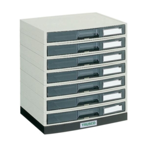 TRUSCO αレターケースA4・積み重ねタイプ 横浅型7段 A4-S7S 1台