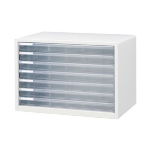 ナカバヤシ アバンテV2 レターケースA3ヨコ 浅7段 白 A3-77 1台