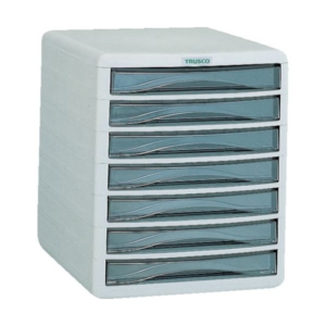 TRUCO プラスチックレターケースA4浅型タイプ 7段 PA4-S7 1台