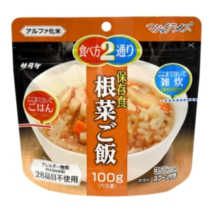 マジックライス 根菜ご飯/保存食 1ケース50食入り 長期保存可 簡単調理 災害時 避難グッズ 備蓄 アウトドア