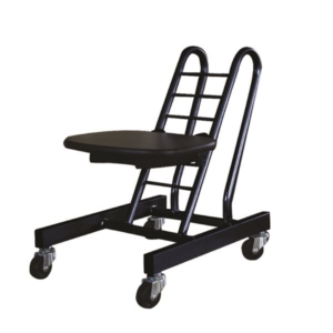 キャスターチェア 天然木座面タイプ ダーク mm 日本製 スチールパイプ 代引不可