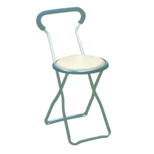 折りたたみ椅子 4脚セット ホワイト 日本製 スチールパイプ 代引不可