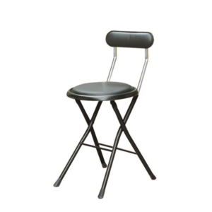 折りたたみ椅子 同色6脚セット ブラック 日本製 スチールパイプ 代引不可