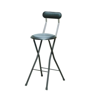 折りたたみ椅子 同色4脚セット ブラック 日本製 スチールパイプ 代引不可