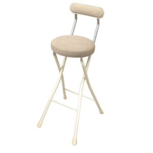 折りたたみ椅子 同色4脚セット ミルキーホワイト 幅36cm 日本製 スチールパイプ 代引不可