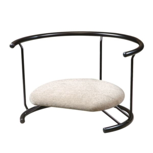 あぐら椅子/正座椅子 背もたれ付き モスホワイト 耐荷重80kg 日本製 スチール リビング 代引不可