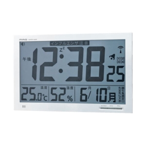 ノア精密 AG 掛置兼用電波時計 W-602WH