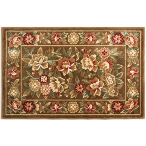 花柄シルクタッチウィルトン織玄関マット あがりかまち 代引不可