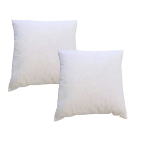 2個セット シンプル 羽根クッション中材 正方形 スモールフェザー100％ 日本製 リビング 寝室