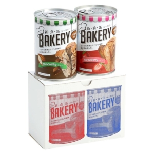 3年保存 新食感ベーカリー/非常食 2缶入(イチゴ・チョコ各1缶) 12個セット 日本製 保存パン 保存食 アウトドア 備蓄 代引不可