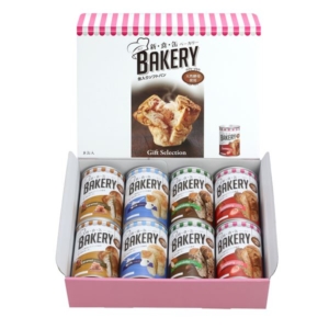 3年保存 新食感ベーカリー/非常食 8缶入(イチゴ・チョコ・ミルク・キャラメル各2缶) 6個セット 日本製 保存パン 保存食 アウトドア 備蓄 代引不可