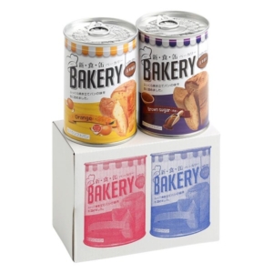 5年保存 新食感ベーカリー/非常食 2缶入(黒糖・各1缶) 12個セット 日本製 保存パン 保存食 アウトドア 備蓄 代引不可