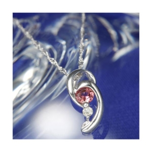 K18WGトルマリンペンダント/ネックレス