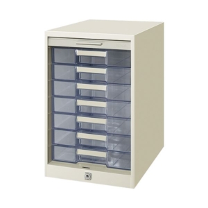 (まとめ)コクヨ シャッターケース透明プラスチック引き出しタイプ A4タテ 7段 ライト SC-G7 1台 3セット