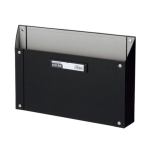 (まとめ) TANOEE マグネットボックス（貼り表紙） A4サイズ 黒 1個 10セット