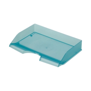 (まとめ) クルーズ スケルトンカラーレタートレーA4ヨコ T-600BL 1個 30セット