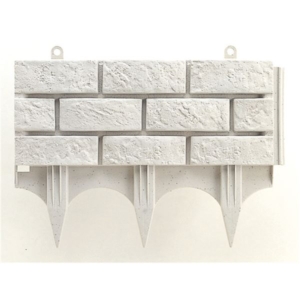 (まとめ) 土留め/ガーデニング用品 レンガ調 45型 サンド プラスチック製 園芸用品 20個セット