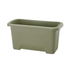 (まとめ) プランター/園芸用品 63型N 2ポット植え用 長角タイプ 菜園上手 10個セット