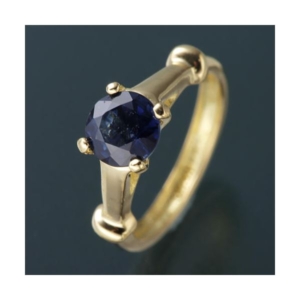 Amelie onchouchou K18誕生石NEWベビーリングネックレス 9月 サファイア