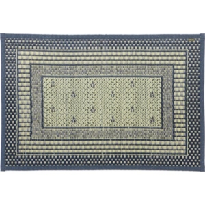 国産 い草 玄関マット 日本製 縁：綿100％ 滑りにくい加工 裏貼り エルモード リビング 廊下 代引不可