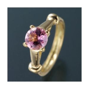 Amelie onchouchou K18誕生石NEWベビーリングネックレス 10月 トルマリン