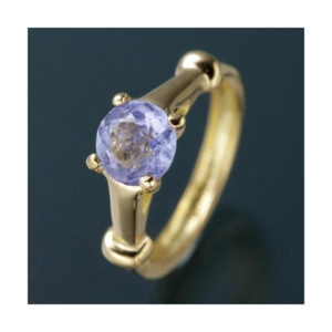 Amelie onchouchou K18誕生石NEWベビーリングネックレス 12月 タンザナイト