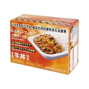 ホリカフーズ レスキューフーズ一食ボックス 牛丼 3年保存 1セット(12食)