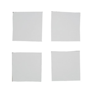 （まとめ）サンワサプライ 透明両面粘着ゴム 小Q-76CL 1パック（4枚） 10セット